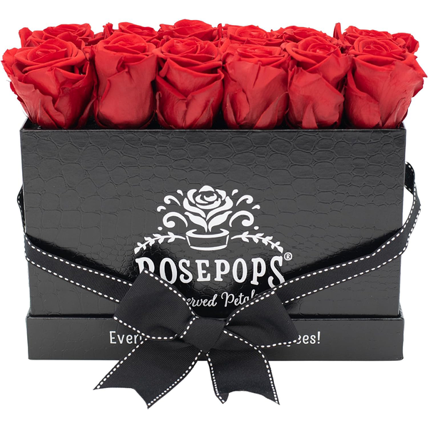 Flirty Dozen - 12 Red Roses – Rosepops™