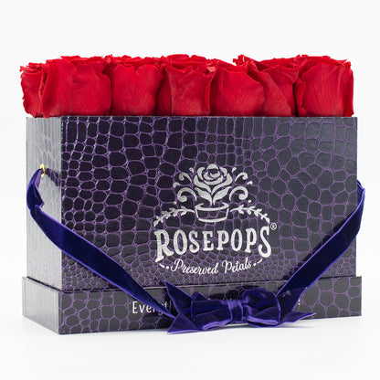 12 Roses Rectangle - Deep Violet