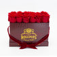 12 Roses Rectangle - Crimson