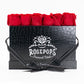12 Roses Rectangle - Black Croc