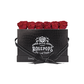 6 Roses Rectangle - Black Croc