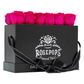 The Black Monogrammed Keeper by the Dozen - Raspberry Punch Roses
