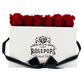 The White Monogrammed Keeper by the Dozen - Cherry Crush Roses
