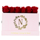 The Pink Monogrammed Keeper by the Dozen - Cherry Roses
