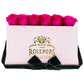 The Pink Monogrammed Keeper by the Dozen - Raspberry Punch Roses