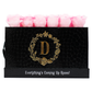 The Black Monogrammed Keeper by the Dozen - Cotton Candy Roses