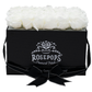 Black Monogrammed Pop of the Line - 18 Marshmallow Fluff Roses