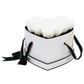 White Monogrammed Lucky 13 - Marshmallow Fluff Roses